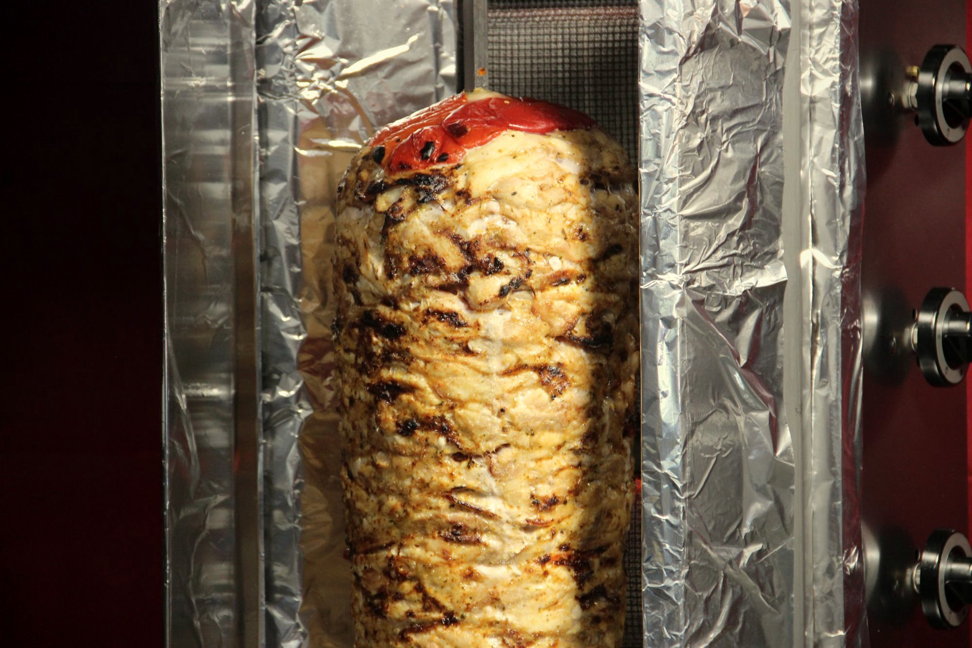 Hähnchenspieß mit Paprika, frisch vom Grill bei Mega Kebab Kempten